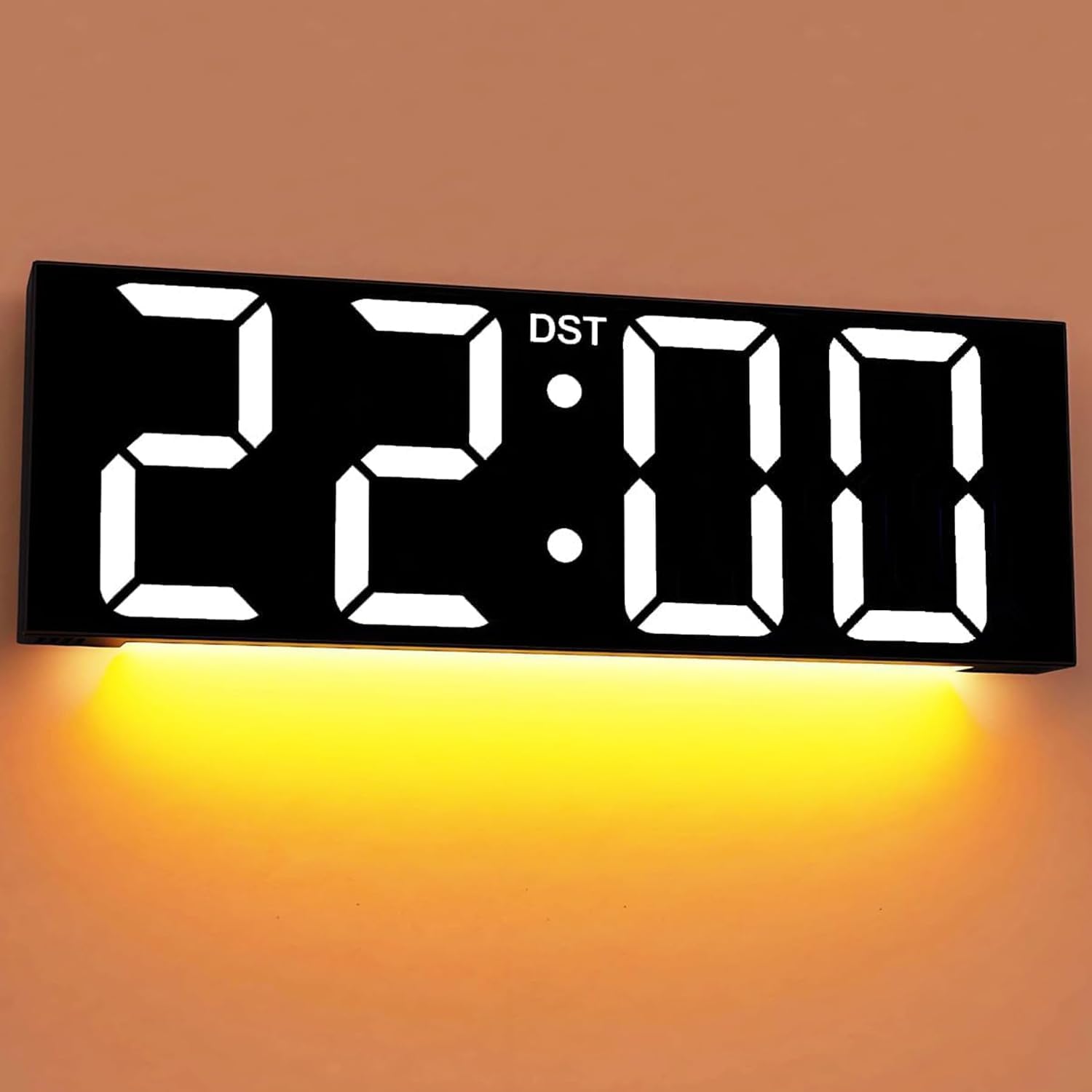 JALL 22 Inch Large Digital Wall Clock with Night Light Feature