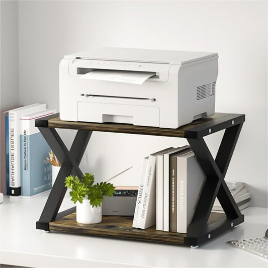 2-Tier Desktop Printer Stand - Space Saver!