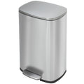 Stainless Steel 13 Gallon Kitchen Recycling Bin with Lid