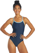 Sporti Women's Thin Strap Swimsuit for Athletic Water Activities