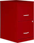 2 Drawer Locking Filing Cabinet - Space-Saving Letter-Size Storage