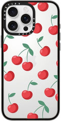 Compact iPhone 16 Pro Max Case Cherries - Slim 4 ft Protection