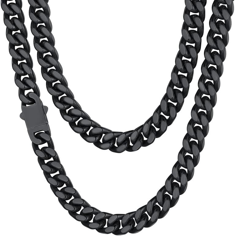 ChainsHouse Stainless Steel Mens Cuban Link Chain Necklace Gift