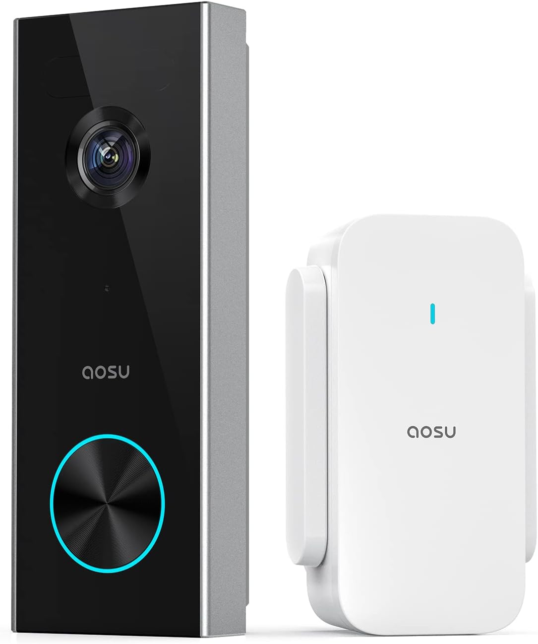 AOSU Wireless Doorbell Camera: 2K Resolution, No Fees, 180-Day Battery