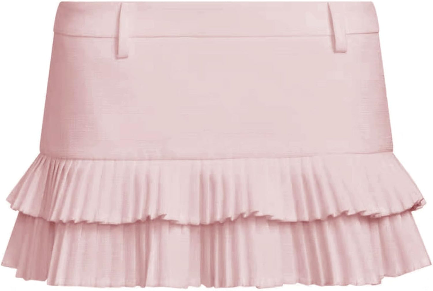 Stylish Pleated Skirts for Women with Double Ruffle Design