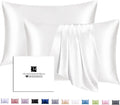 Silk Pillow Cases 2 Pack with Zipper - 21momme Mulberry Silk
