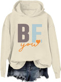 Be You You Are Enough Hoodie Sweatshirt - Comfortable Everyday Wear