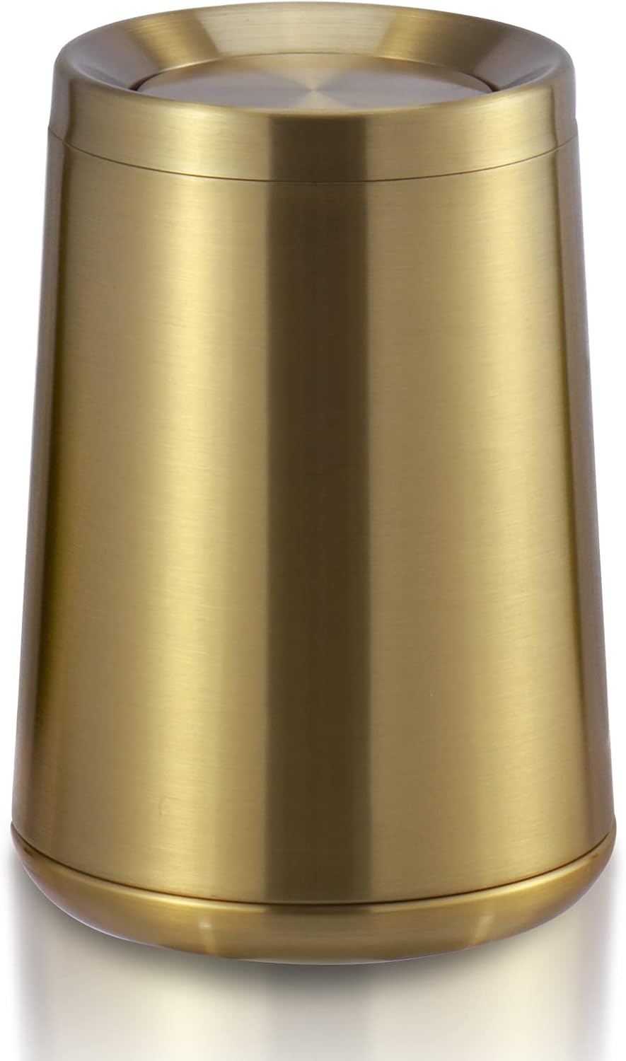 Household Swing Gold Bathroom Trash Can by BRIEFHUMAN