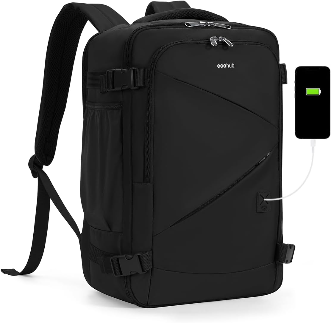 ECOHUB 17in Small Unisex Travel Backpack for Easy Travel