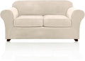 Velvet Loveseat Cover 3-Piece Slipcover for 58-72 in - Cozy Protection