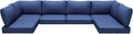 Outdoor Replacement Cushions for Patio Furniture - Deep Blue