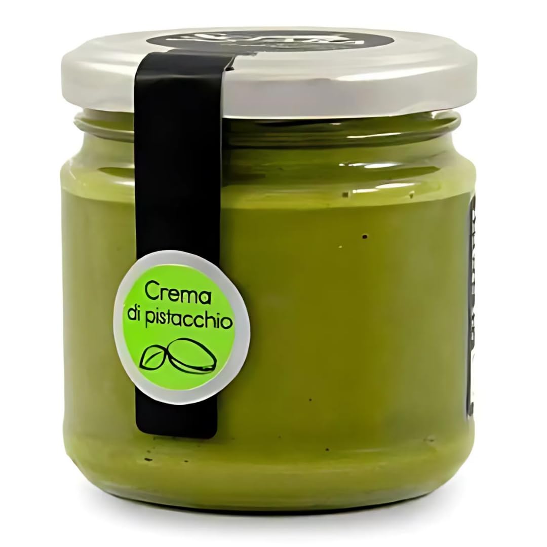 Premium Italian Spreadable Pistachio Cream in Glass Jar 190g