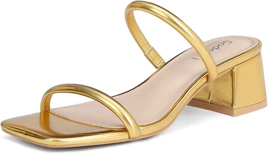 Women's Chunky Block Low Heeled Sandals for Stylish Comfort