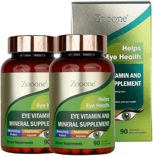 Zooone Lutein Eye Vitamins for Macular Health and Dry Eye Relief