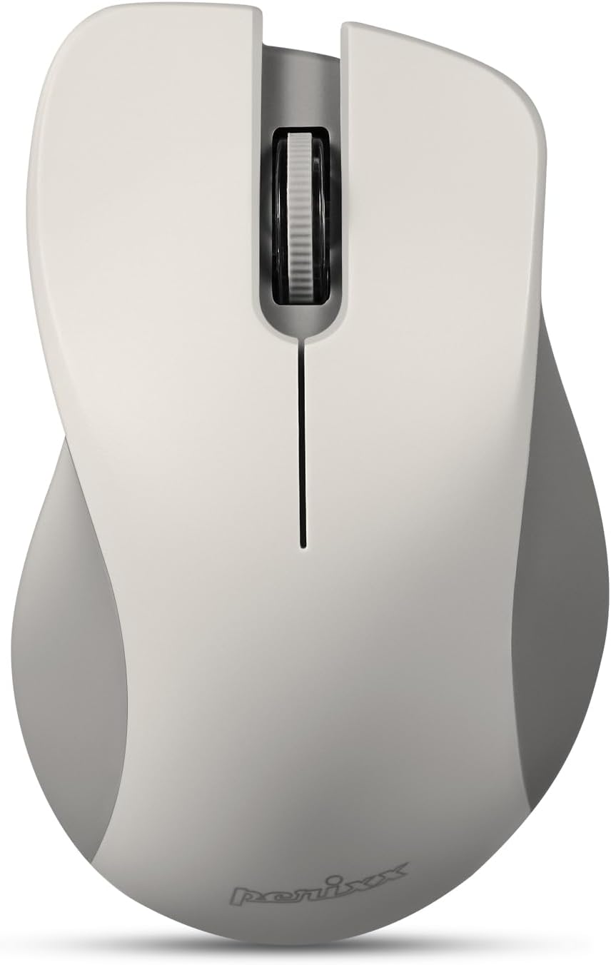 Perixx Silent Click Wireless Mouse - Ergo Design - PC/Laptop Compatible