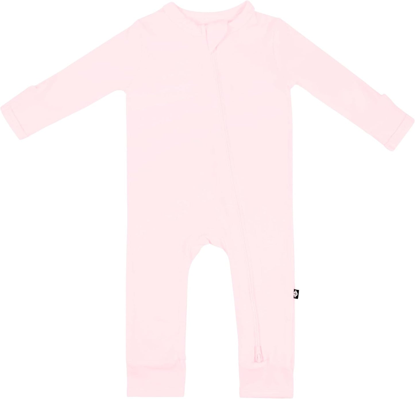 KYTE BABY Unisex Rayon Bamboo Zippered Rompers for Infants