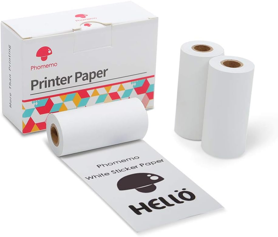 High-Quality White Thermal Labels for Pocket Printers