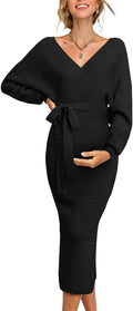Fall Winter Maternity Nursing Dress for Women - Wrap Sweater