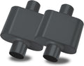 Pair of Single Chamber Performance Race Mufflers for Intense Sound