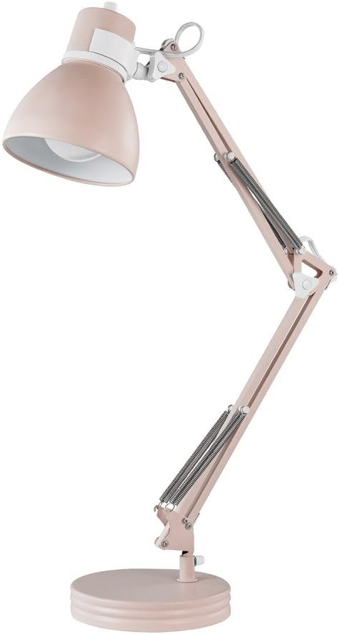 Architect 28in Swing Arm Desk Lamp with Matte Rose Finish