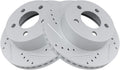 TRQ Front Performance Brake Rotors Set Compatible with 1999-2006 Jeep