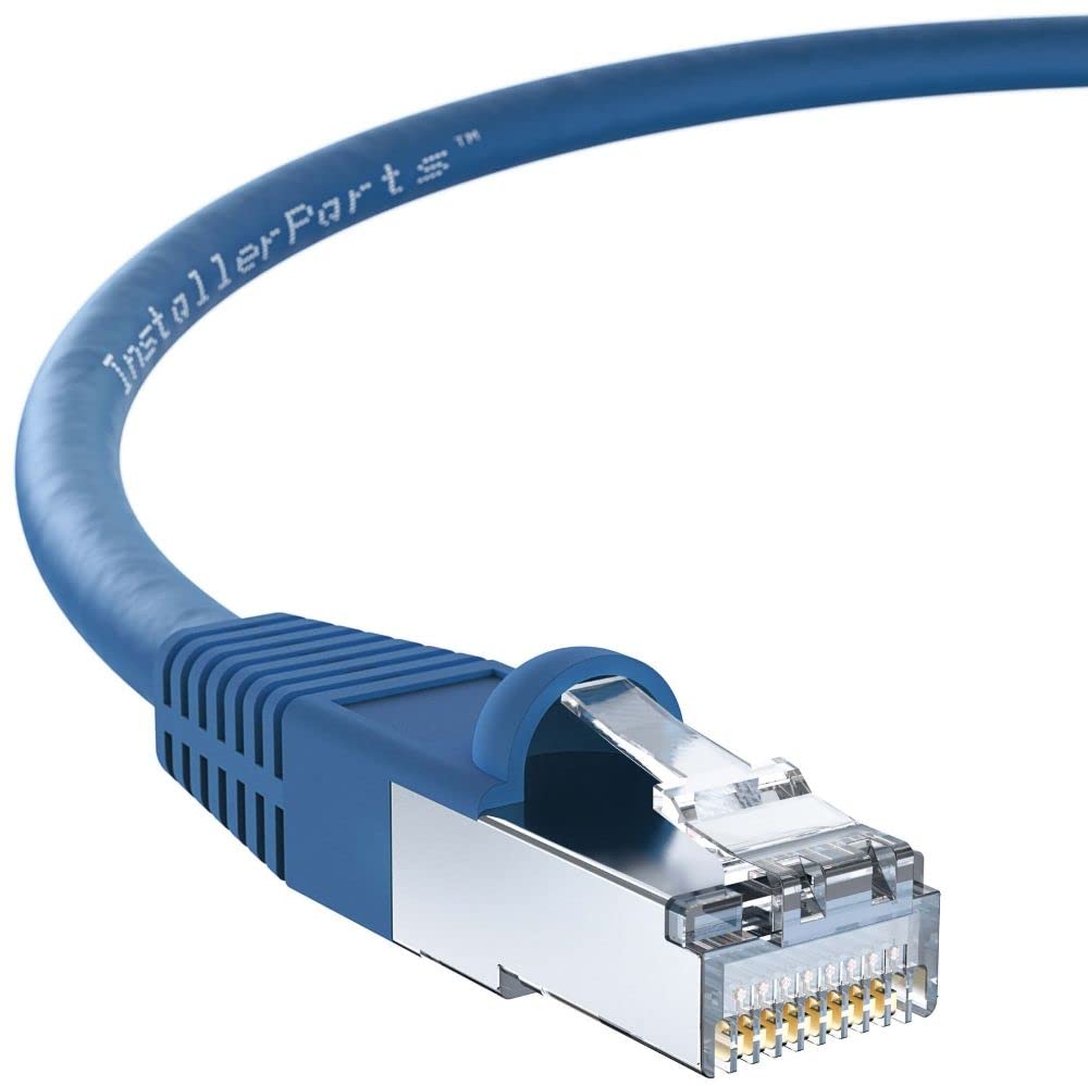 InstallerParts Shielded CAT6 Ethernet Cable 50 FT for High Speed