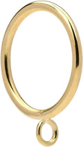 1.2in Metal Curtain Rings with Eyelets - 48pcs Gold pack