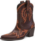 Western Boots for Women Metallic Embroidered Pointed Toe (Style RMHW)