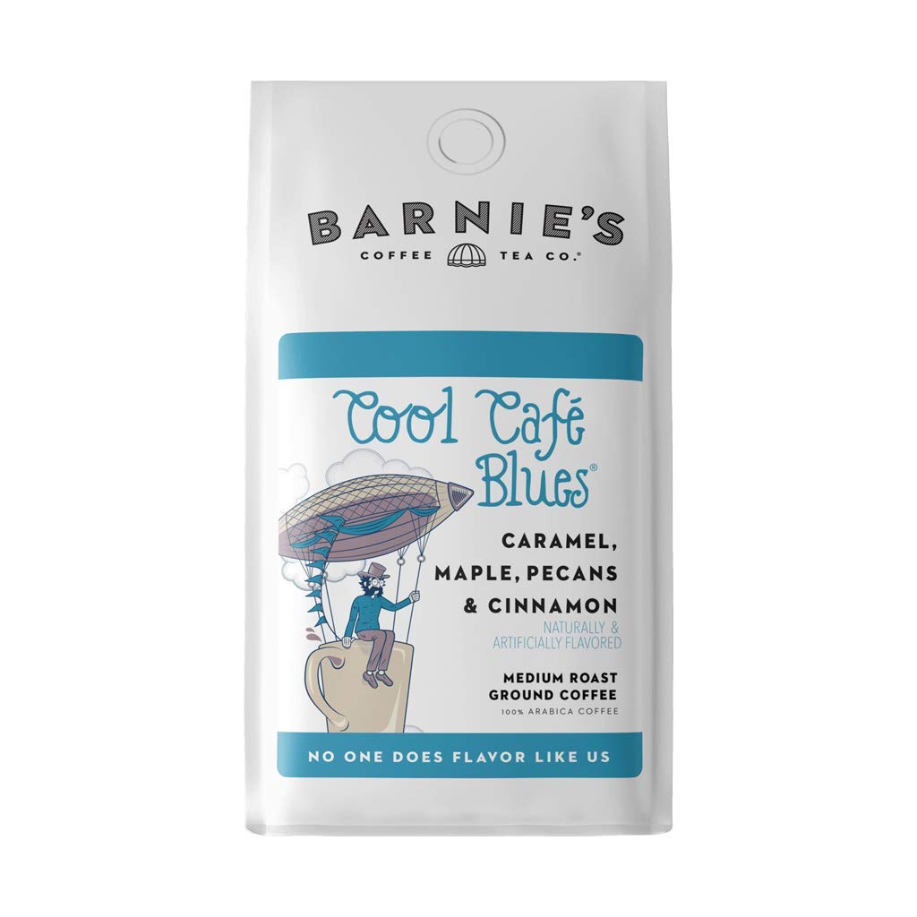 BARNIE'S Caramel Maple Pecan Coffee, Medium Roast, Gluten-Free, 12 oz Bag