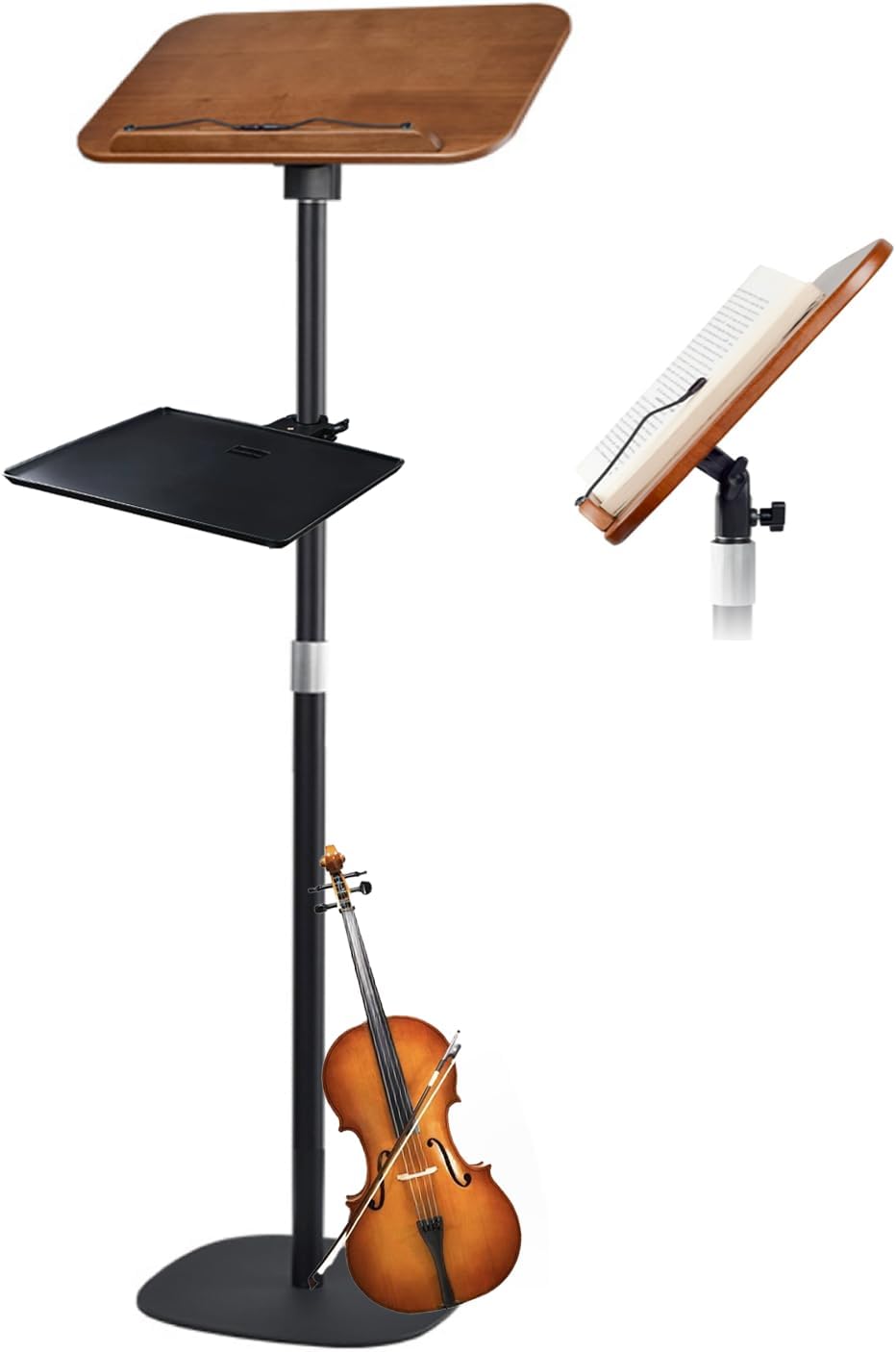 Adjustable 67in Standing Book Stand for Hands-Free Reading