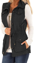 Koodred Women's Casual Military Utility Vest Lightweight (Style XZH8)