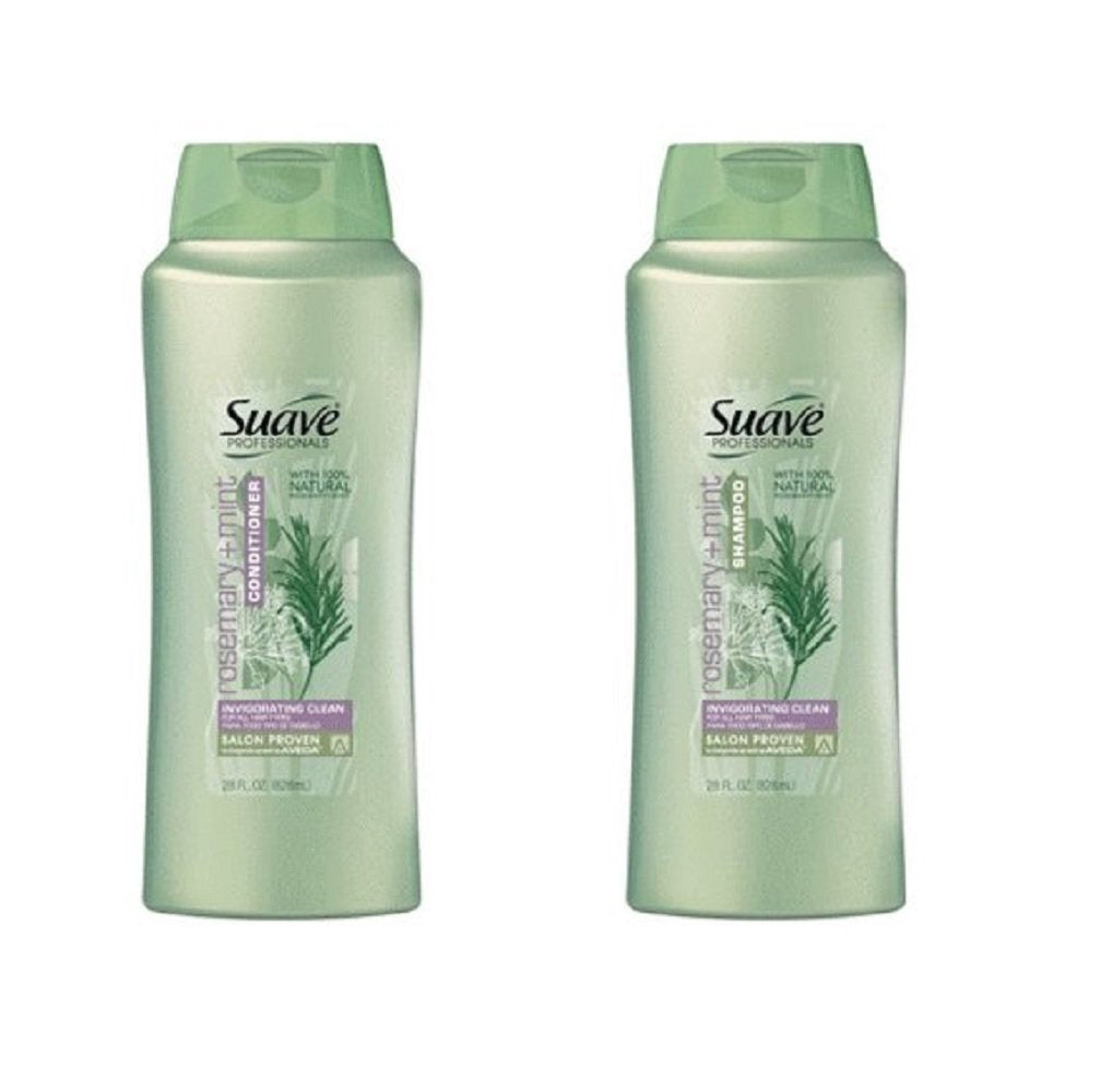Revitalize Hair: Suave Rosemary + Mint Shampoo and Conditioner Bundle