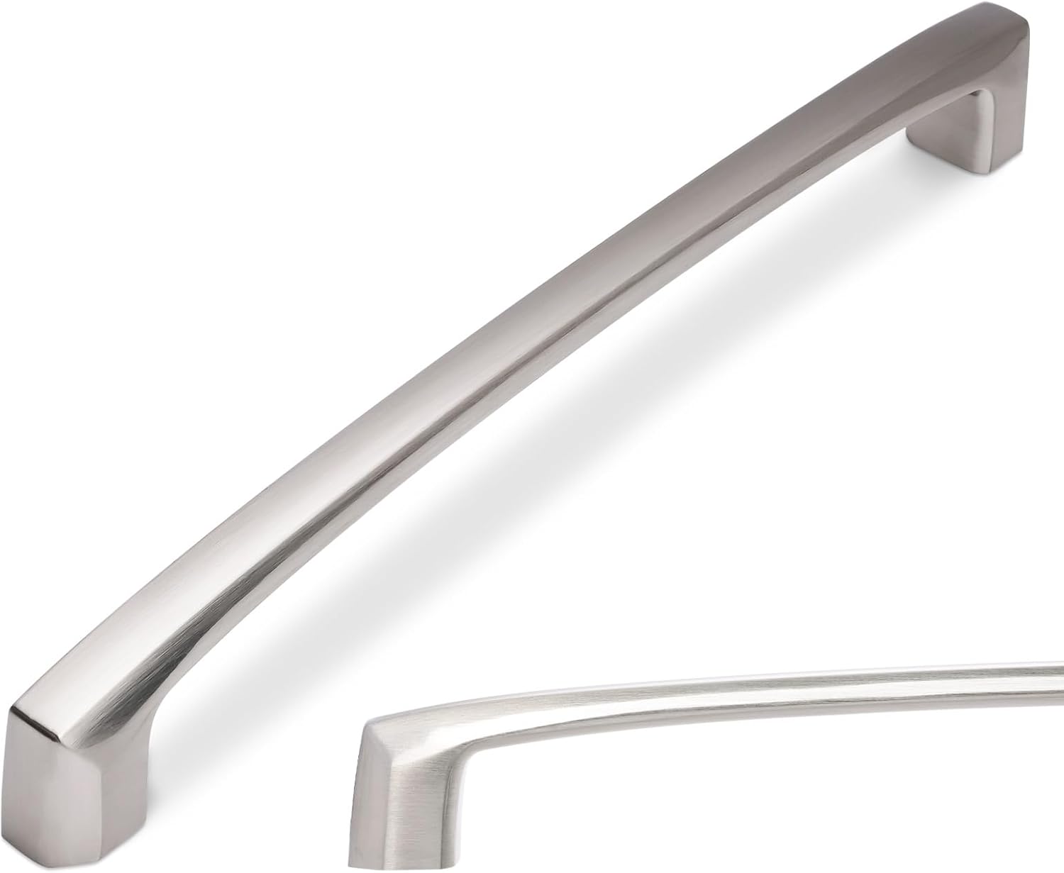 7 Inch Kitchen Cabinet Handles - Brushed Satin Nickel Pulls