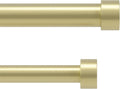 Umbra Cappa Double Curtain Rod 120 to 180 in - Modern Gold Finish