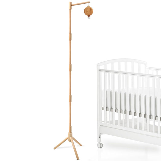 Floor-Standing Crib Mobile Arm with Music Box for Baby Decor