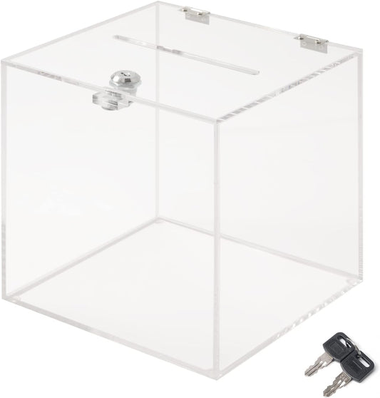 CiaoHER Acrylic Donation Box for Voting and Charity Events