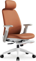 Ergonomic Yellow Leather Office Chair - TopJob