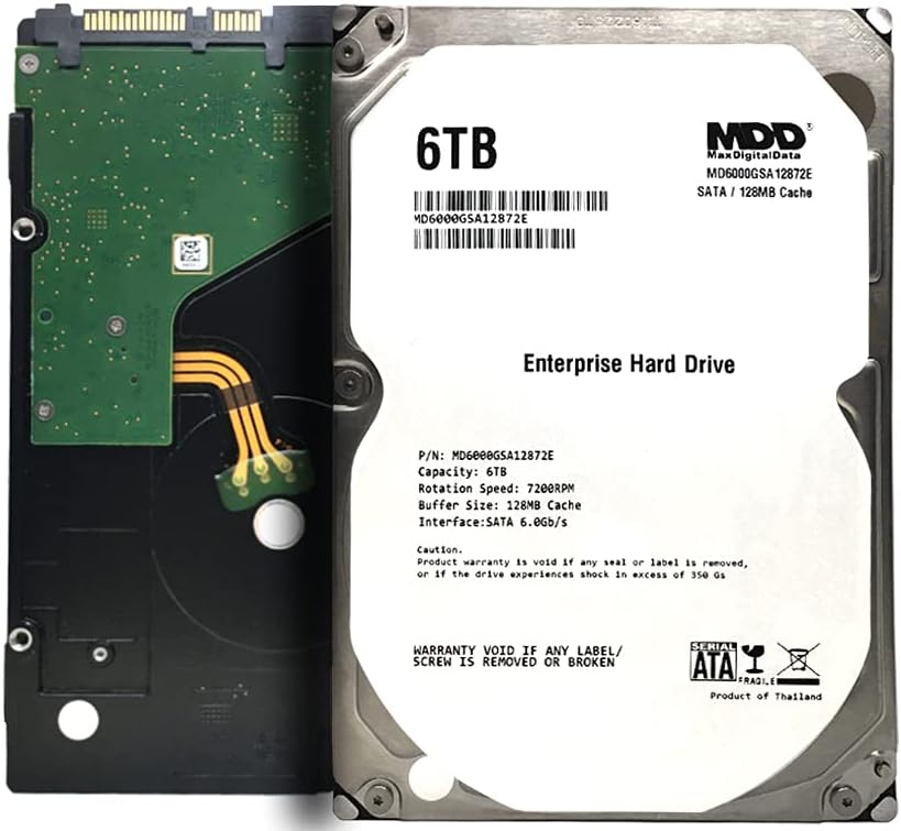 6TB Enterprise Grade Hard Drive - 3 Year Warranty