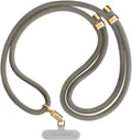 CASETiFY 8mm Rope Cross Body Strap with Card - Charcoal