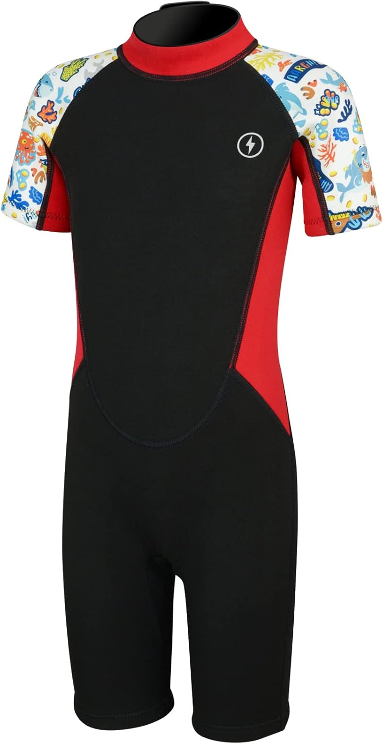 Dark Lightning 3/2mm Kids Wetsuit for Boys and Girls - Perfect Fit