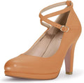IDIFU Women's Tracy Stylish Platform Heels for Work and Special Events