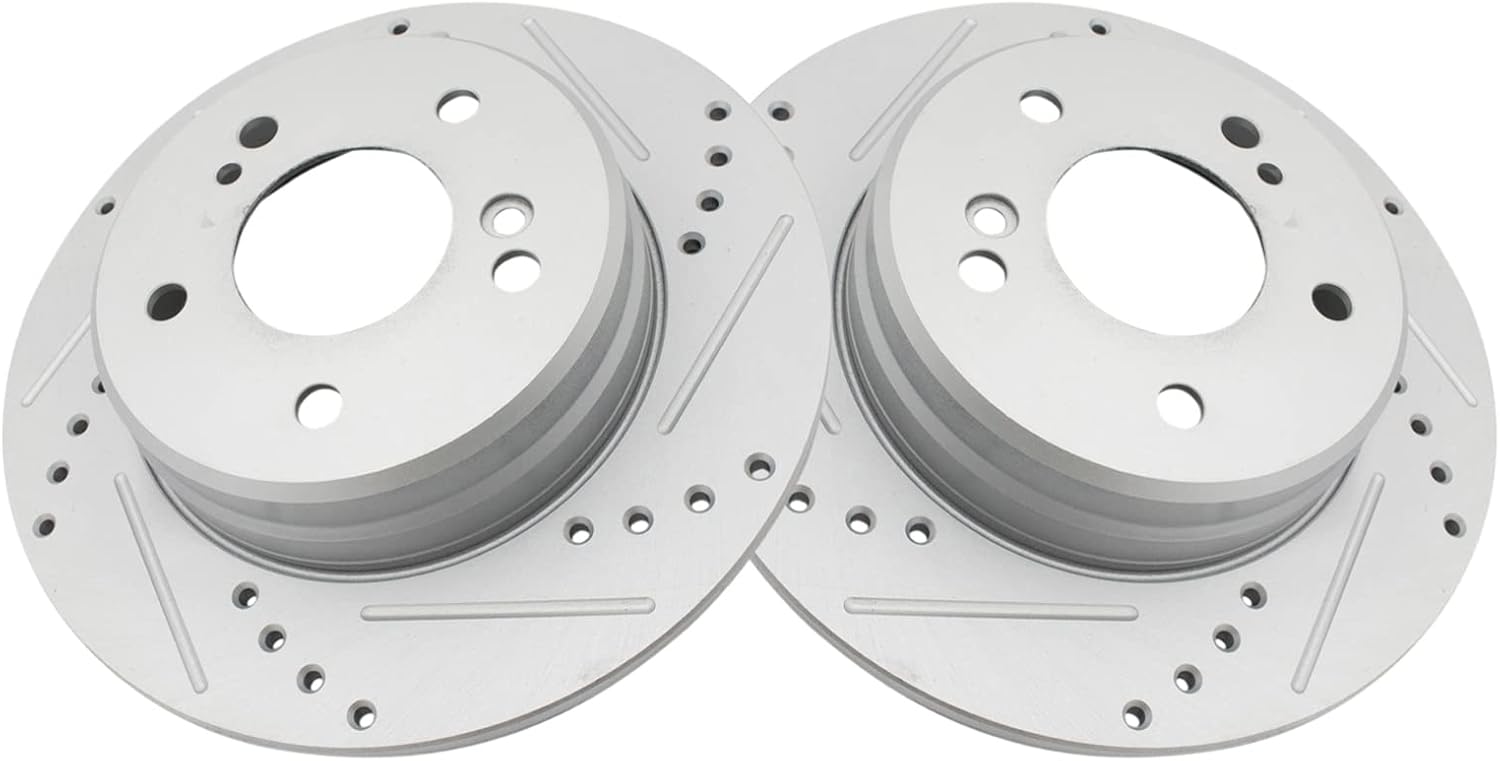Premium G-Coated Rear Brake Rotors Set for Chrysler & Mercedes