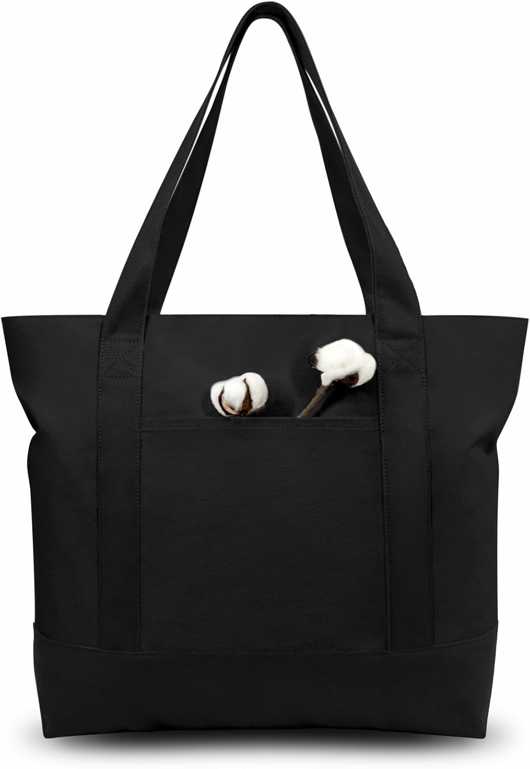 TOPDesign Canvas Tote Bags - Durable Reusable Grocery Bags