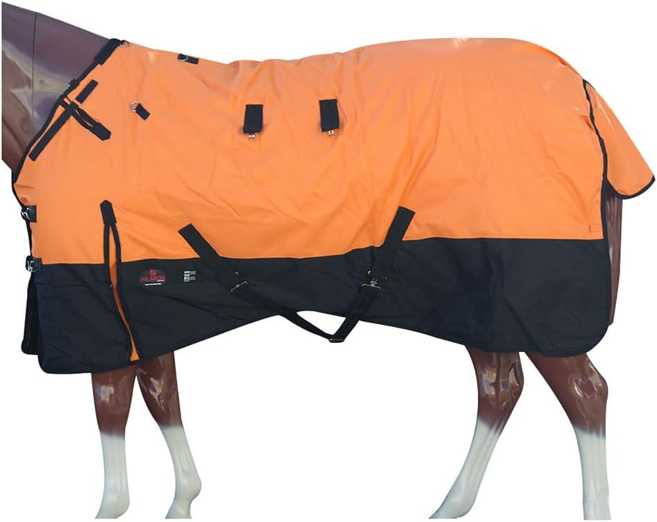 HILASON 1200D Turnout Light Winter Waterproof Rain Sheet Horse