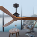 Sofucor 60 in Low Profile Flush Mount Ceiling Fan - Quiet DC Motor