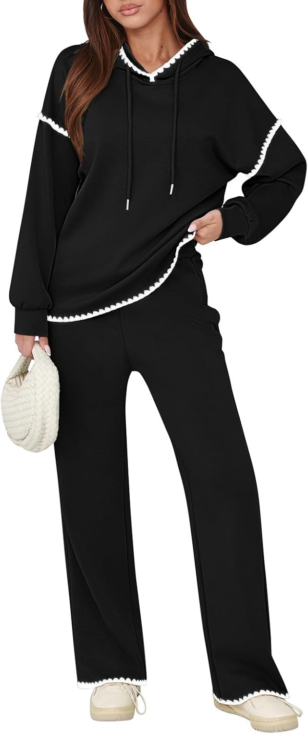 Fixmatti Women 2 Piece Outfits Hoodie Sweatsuit for Comfort