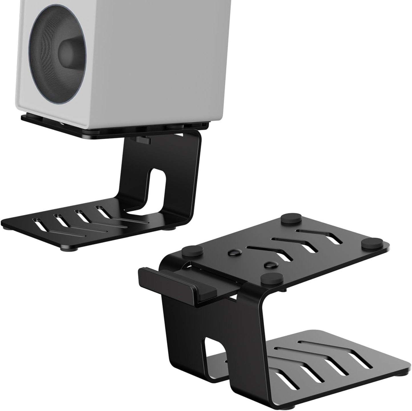 Desktop Speaker Stands with Vibration Absorption Pads for Audio