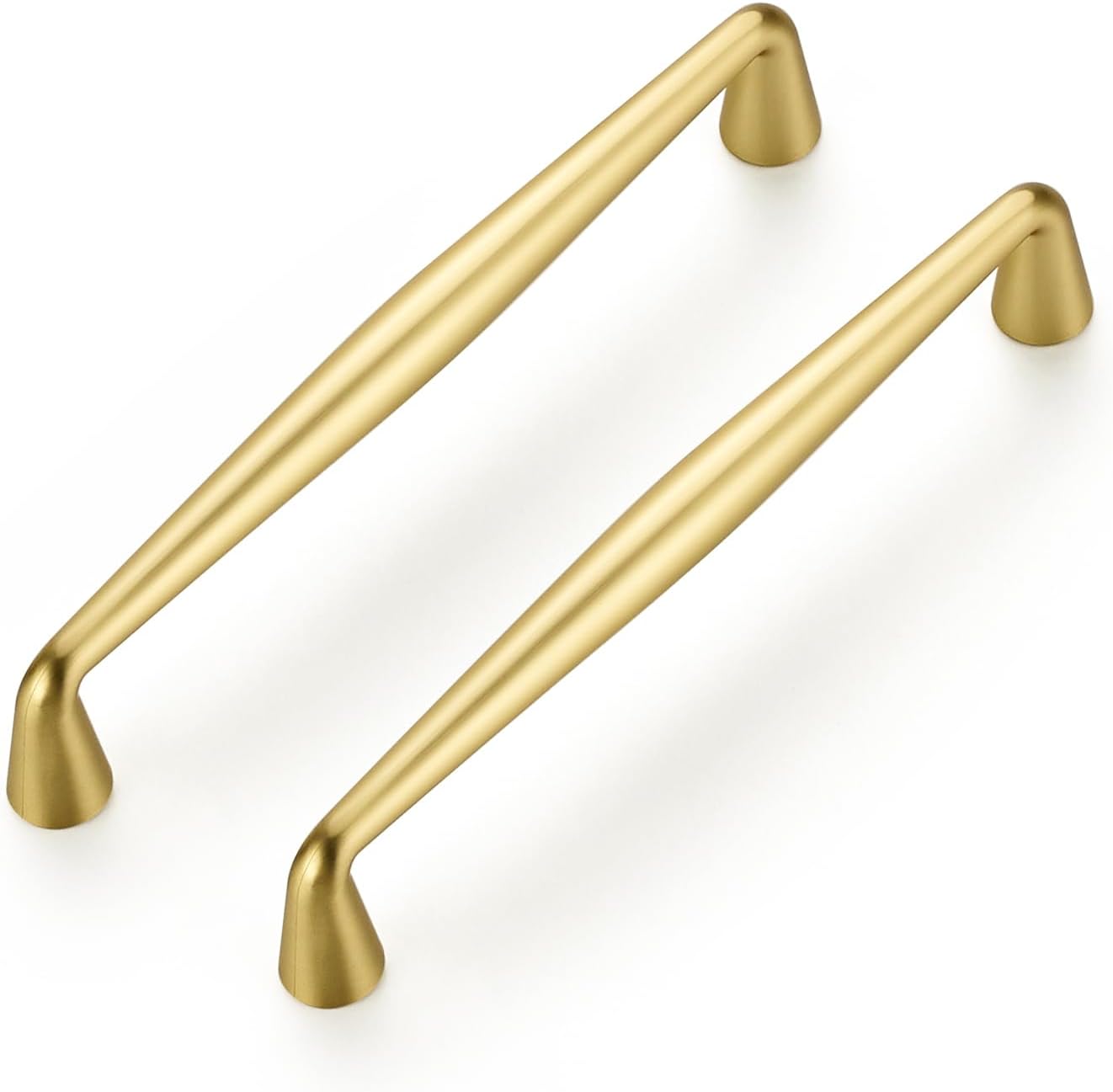 Brushed Brass Kitchen Cabinet Handles - 20 Pack 5 Inch Pulls