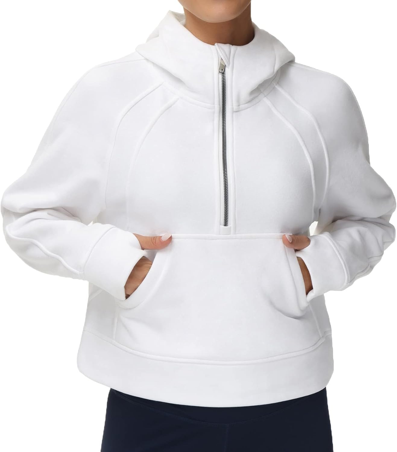 THE GYM PEOPLE Women's Fleece Crop Hoodie: Stylish & Functional