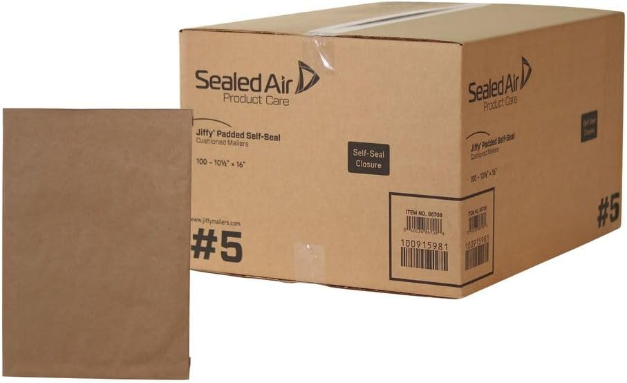 Sealed Air Jiffy Padded Mailer #5 for Secure Shipping Needs